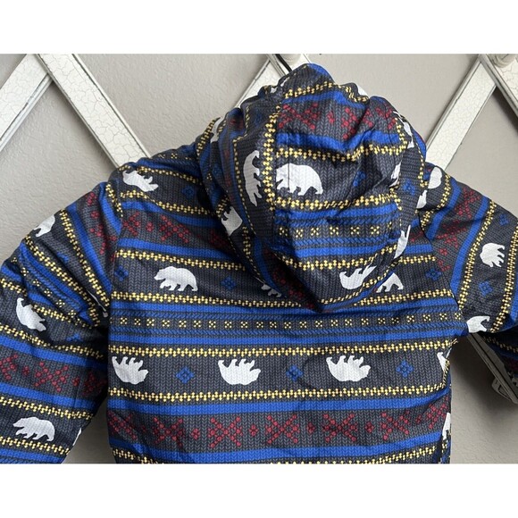 The North Face Toddler Boy’s 12-24 Months? Reversible Puffer Jacket Bears *READ* - Picture 7 of 13